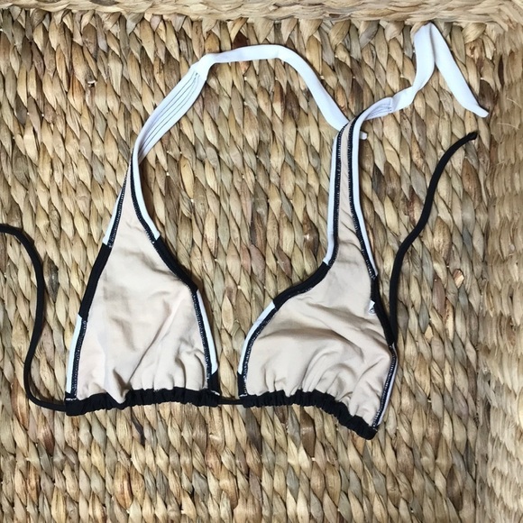 Brazilian Wear Size Large Black and White Striped Bikini Set. New No Tags - Picture 5 of 5